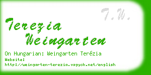 terezia weingarten business card
